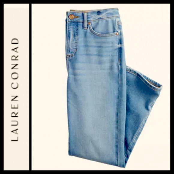 Lauren Conrad Distressed Straight Jeans - Picture 3 of 8